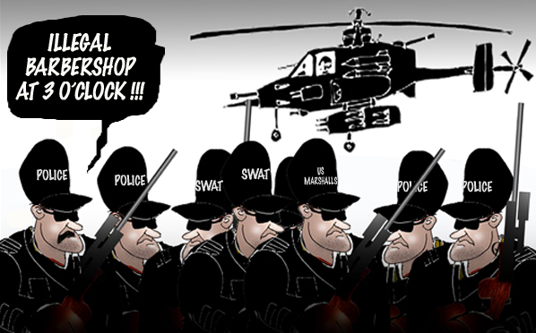 militarisation of the us police...
